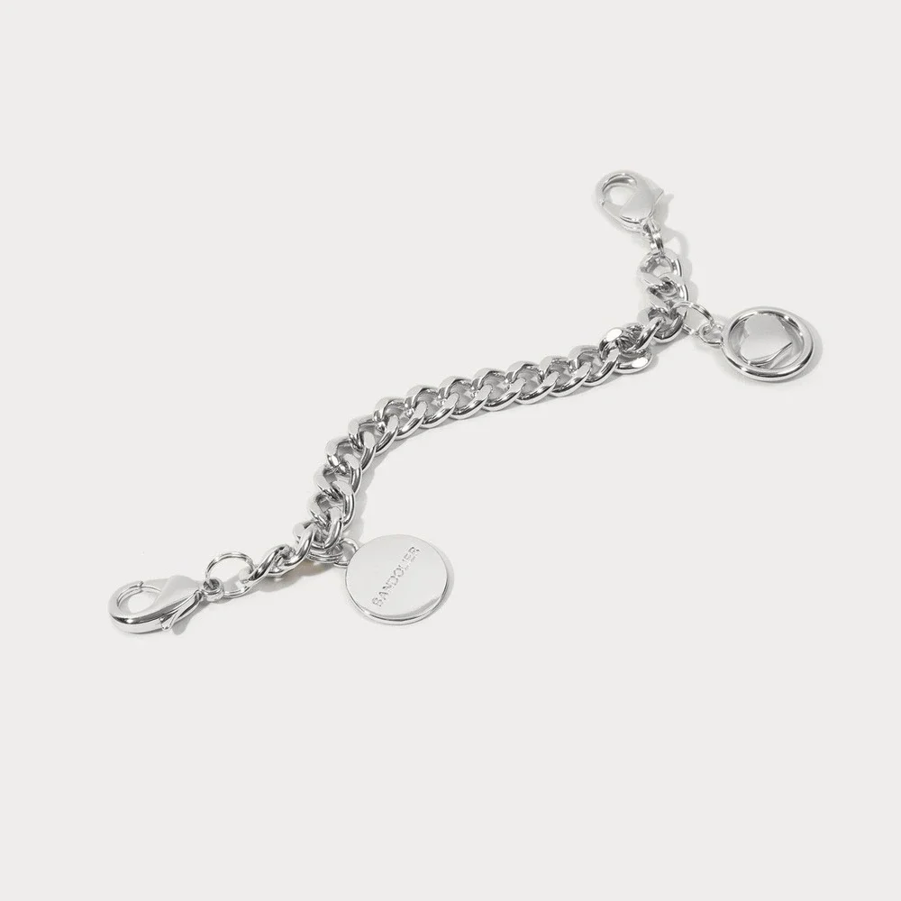 Bandolier Wristlet Circle Heart Charm Silver Strap for Bandolier Phone Case New - Picture 1 of 5